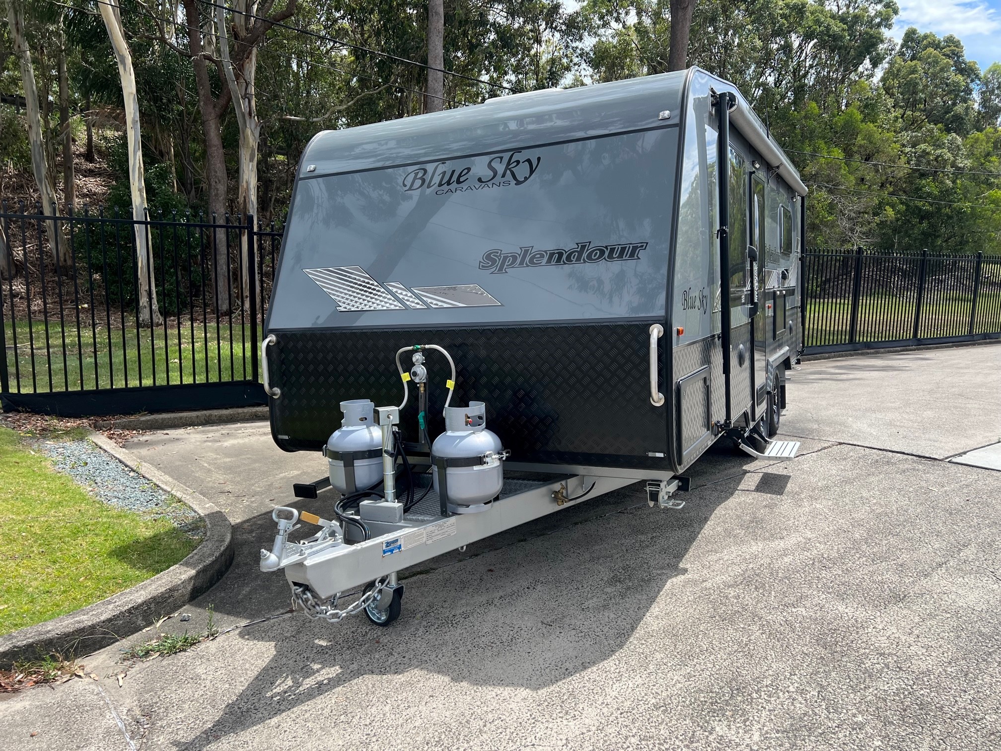 2024 Blue Sky Splendour 21ft Angled kitchen