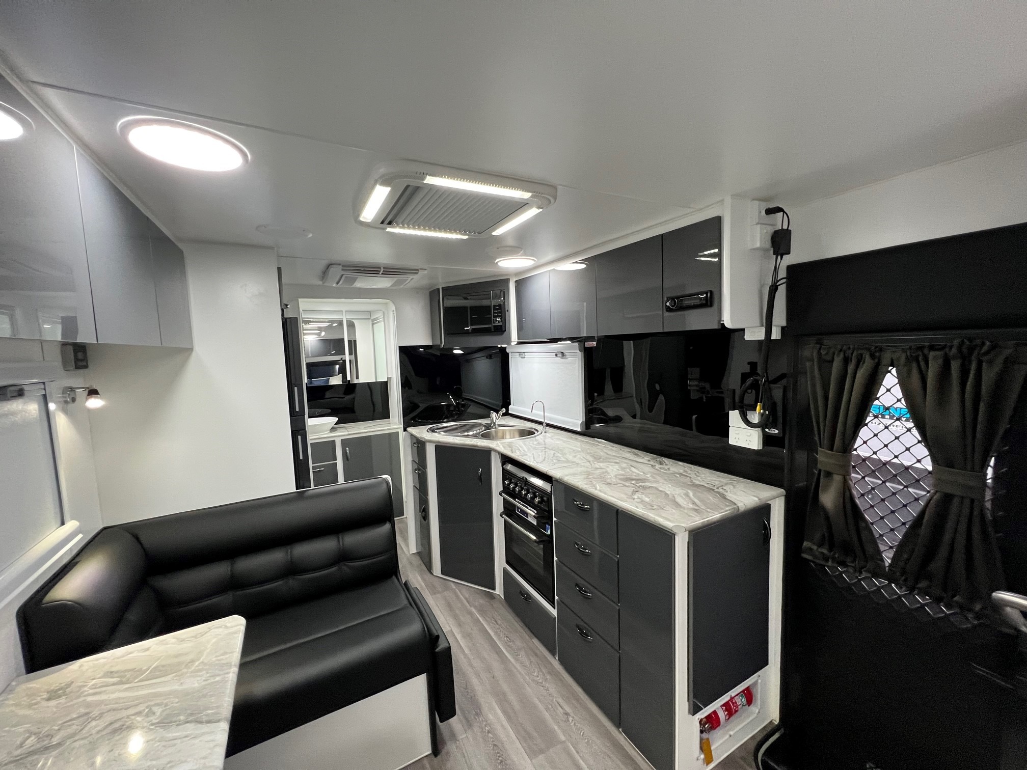 Blue Sky Splendour 21ft Angled kitchen