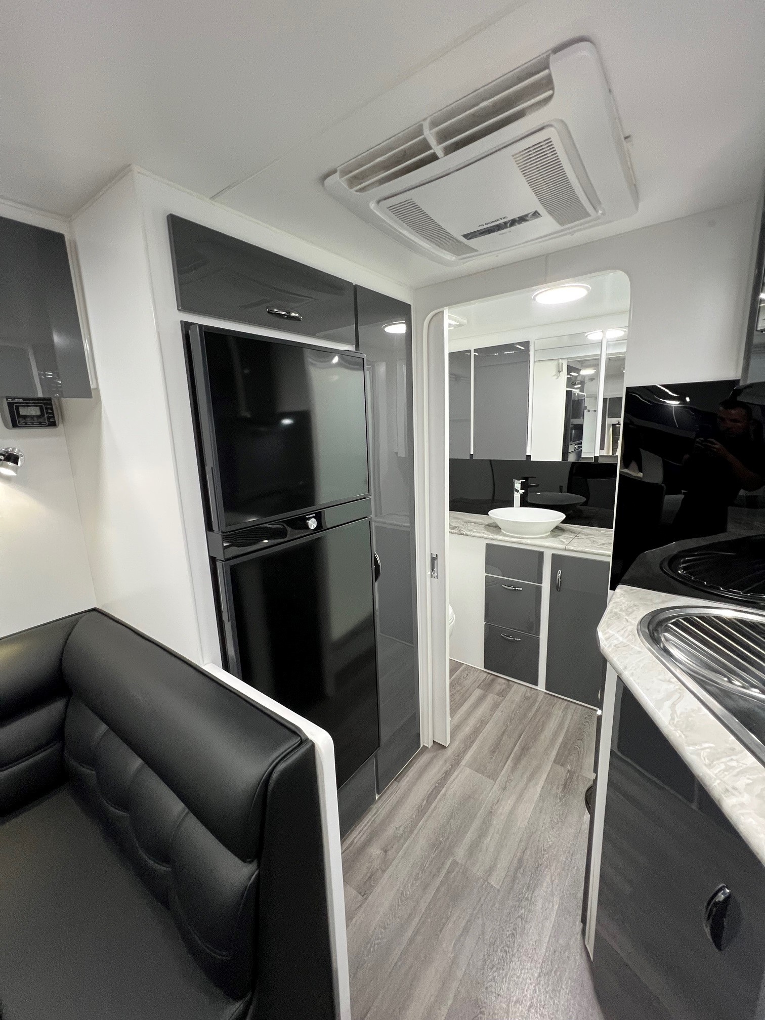 Blue Sky Splendour 21ft Angled kitchen