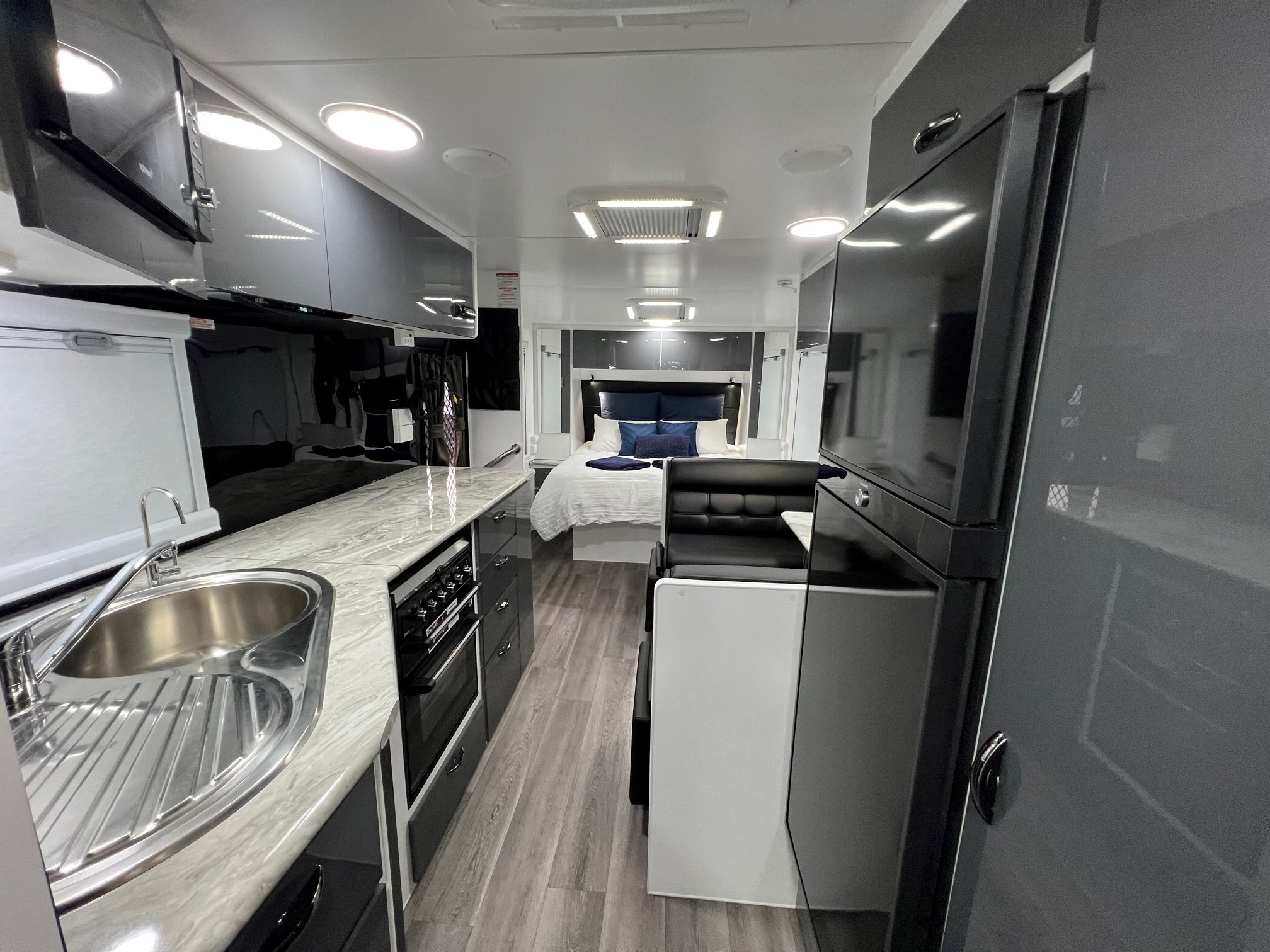 Blue Sky Splendour 21ft Angled kitchen