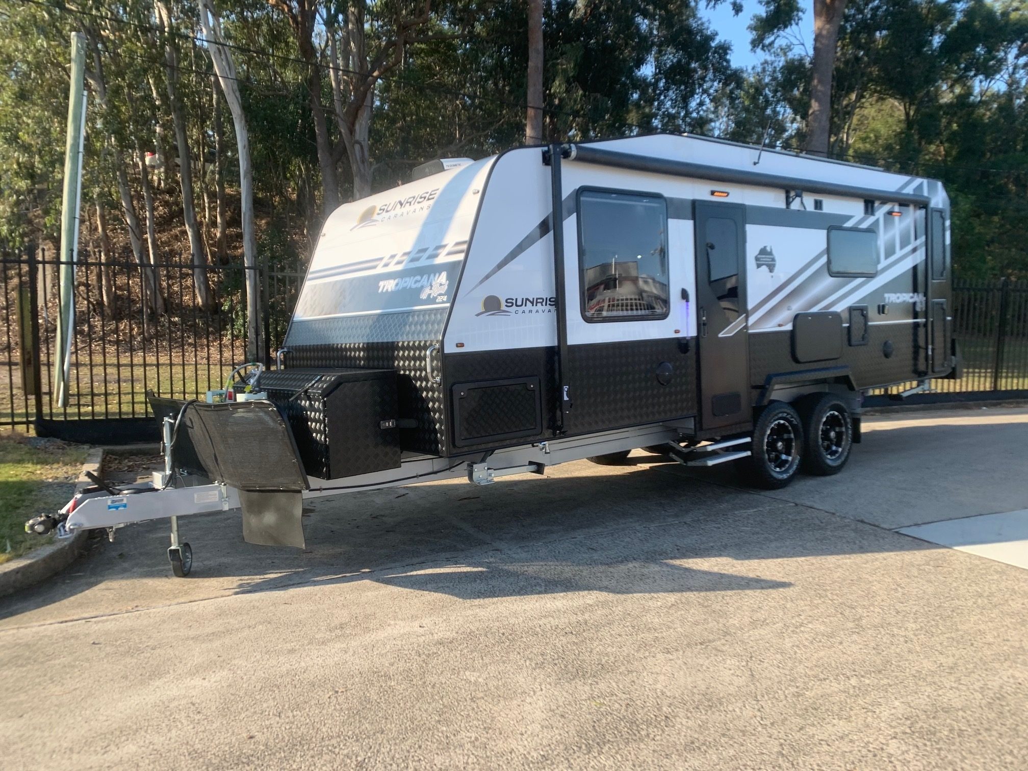 Australian Made Blue Sky Sunset Montana and Sunrise Caravans Sunrise