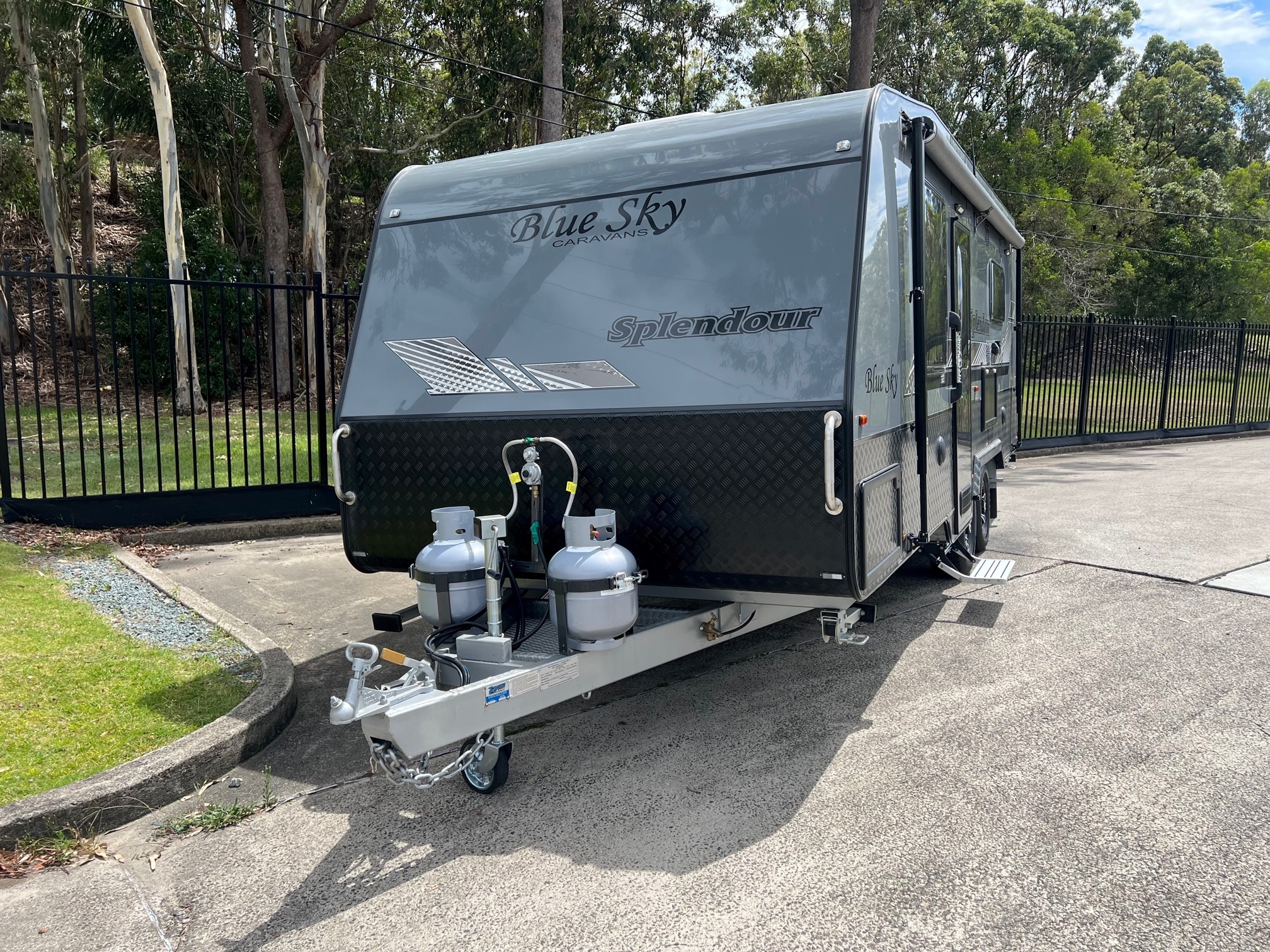 2022 Blue Sky Splendour 21ft Angled kitchen
