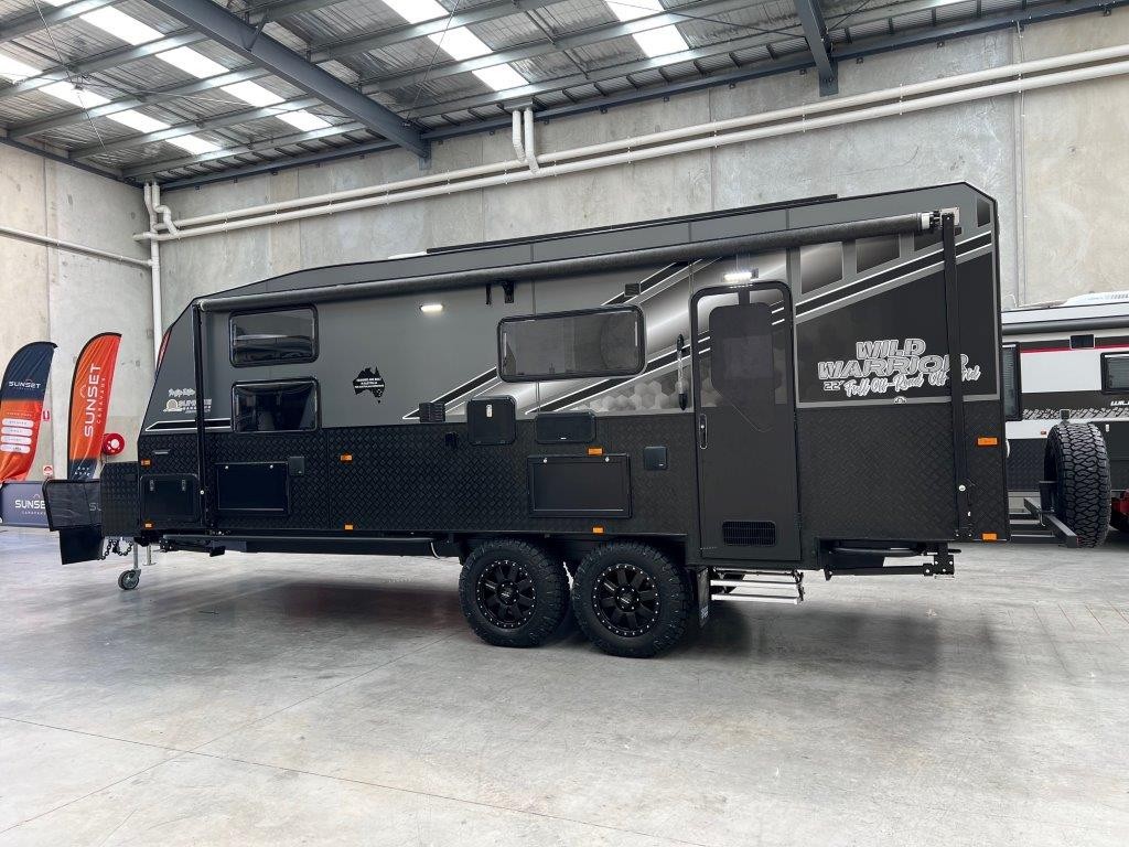 2025 Sunrise Wild Warrior Prestige Edition 22ft6 Off-Road Caravan With Aluminum Frame