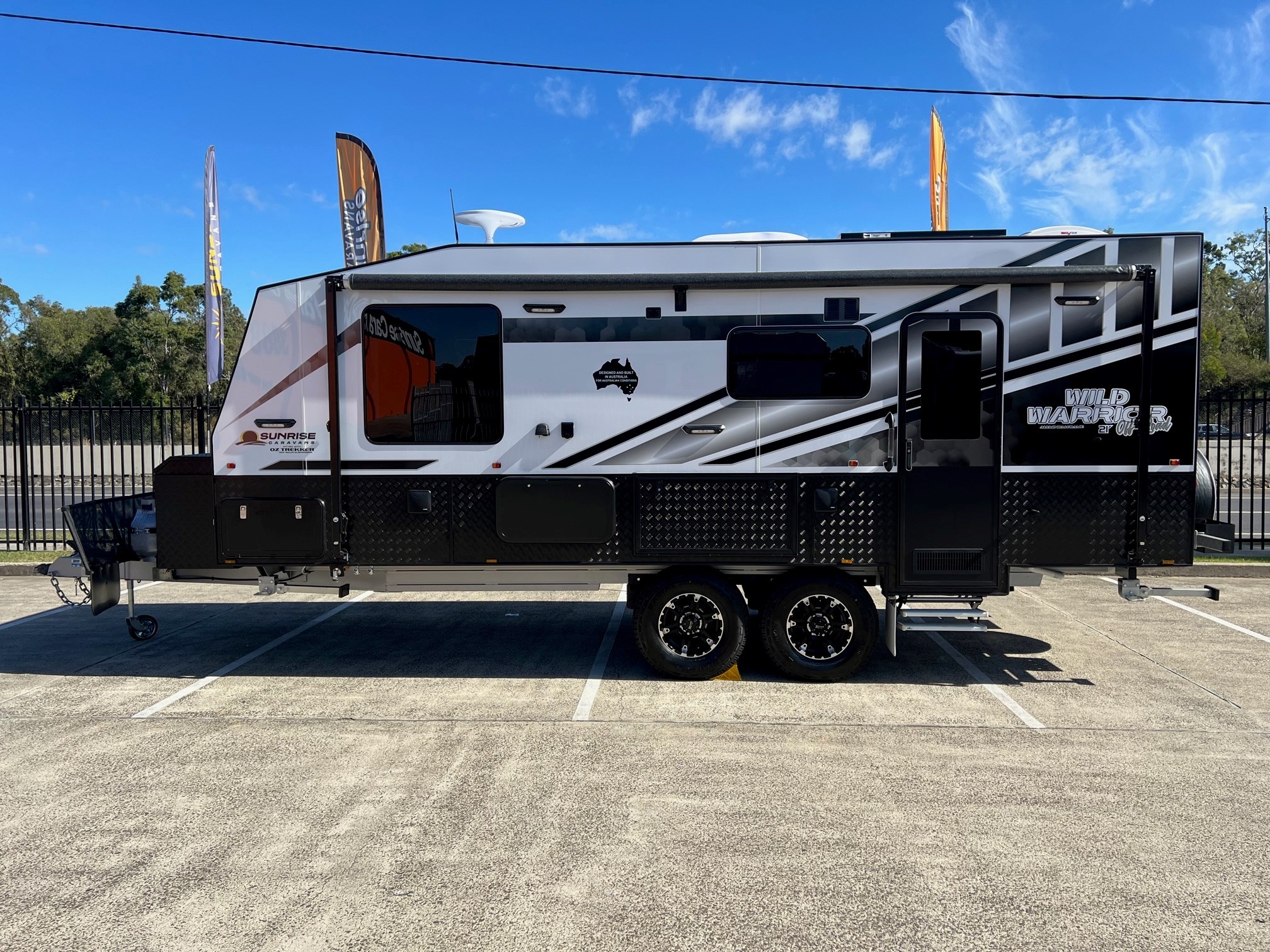 2023 21ft Offgrid Sunrise Wild Warrior Off-Road Aluminum Framed Caravan With 6000w Inverter!