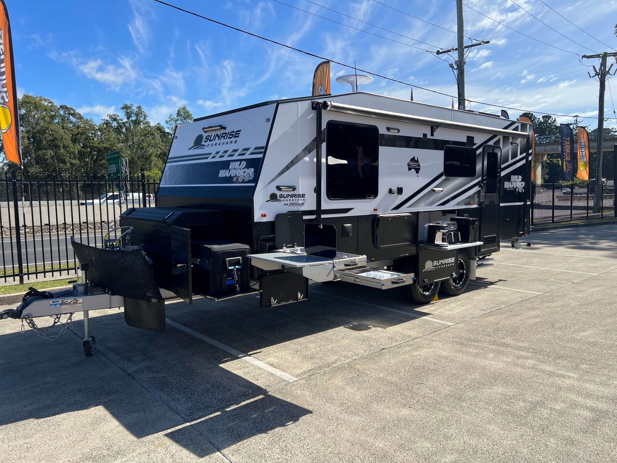 2023 21ft Offgrid Sunrise Wild Warrior Off-Road Aluminum Framed Caravan With 6000w Inverter!