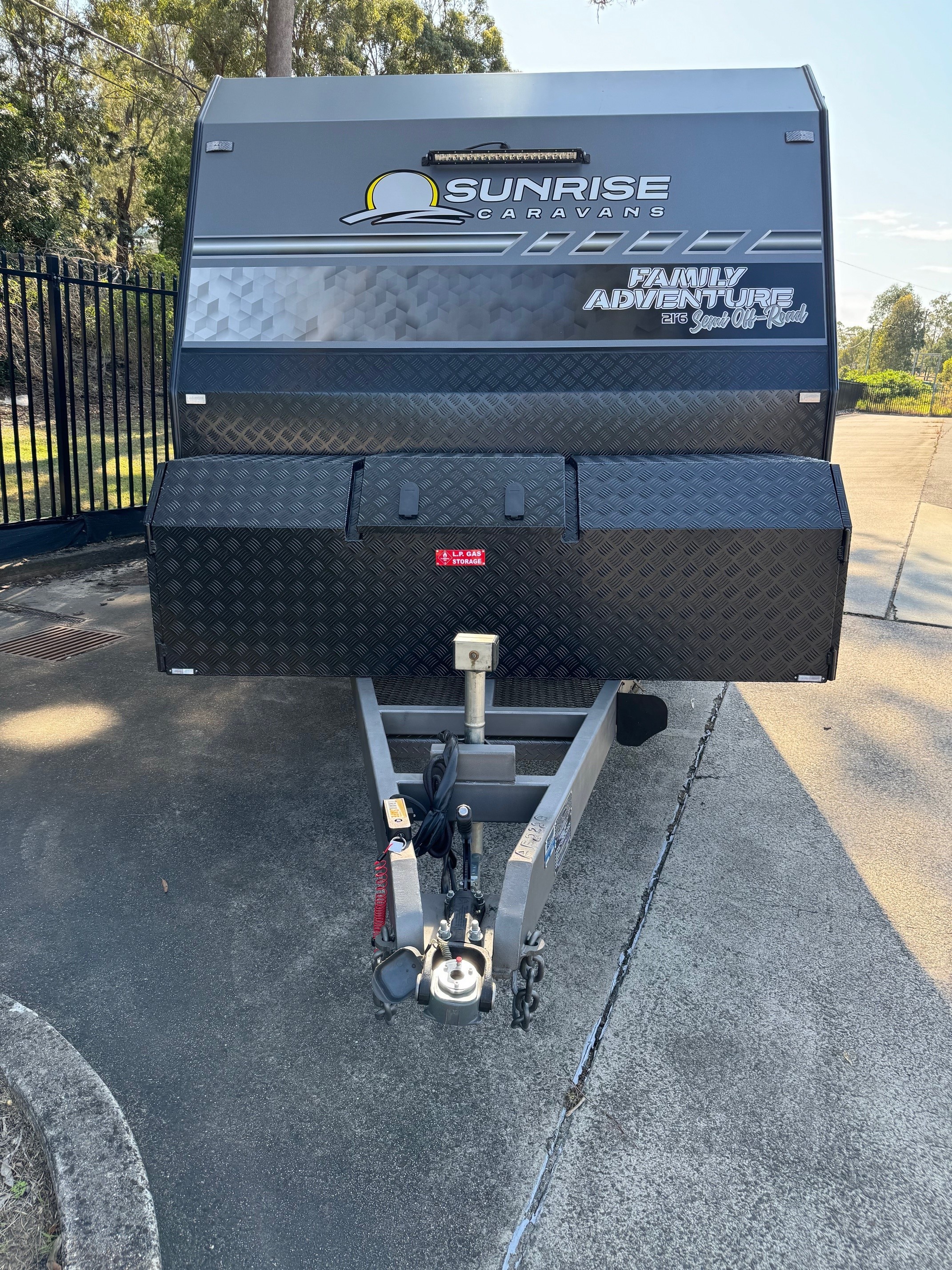 2023 Preowned Sunrise 21ft6 Double Bunk Family Adventure Semi Offroad Caravan