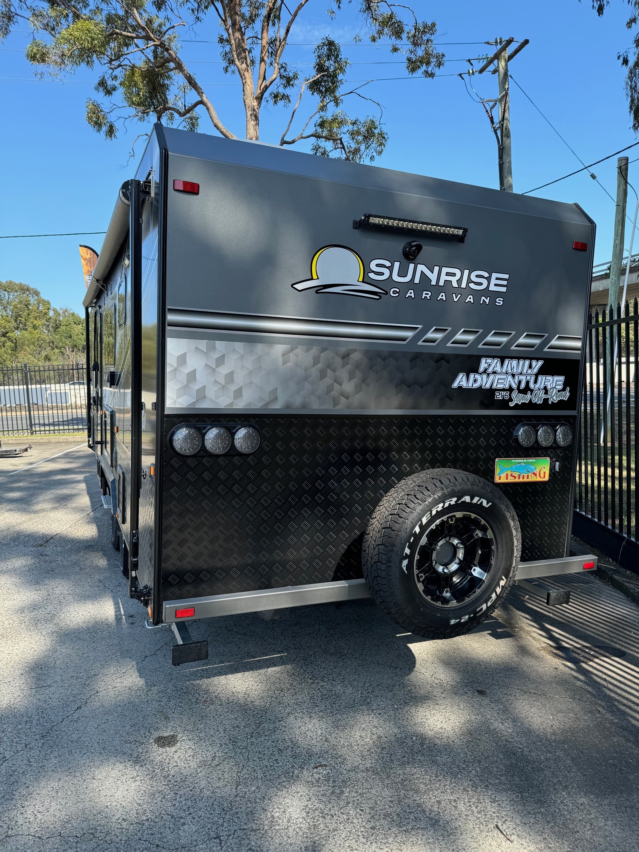 2023 Preowned Sunrise 21ft6 Double Bunk Family Adventure Semi Offroad Caravan