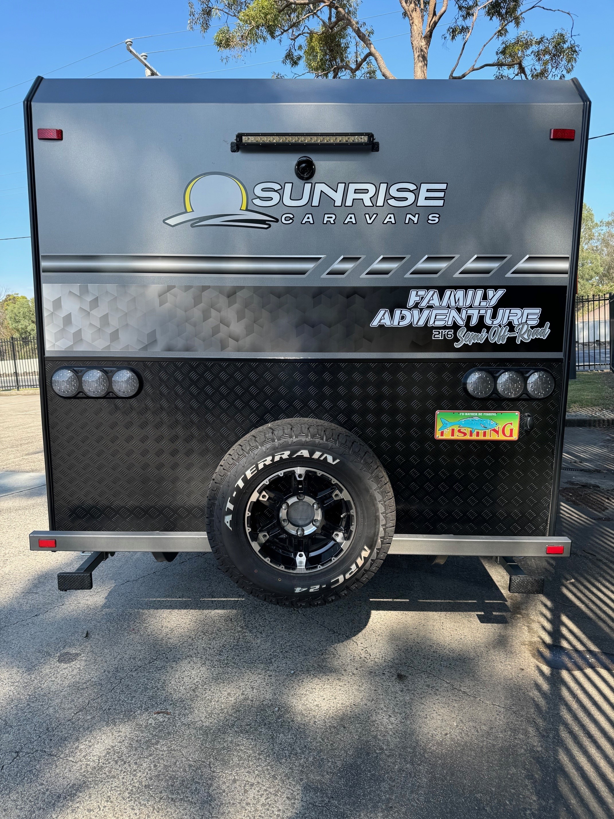 2023 Preowned Sunrise 21ft6 Double Bunk Family Adventure Semi Offroad Caravan