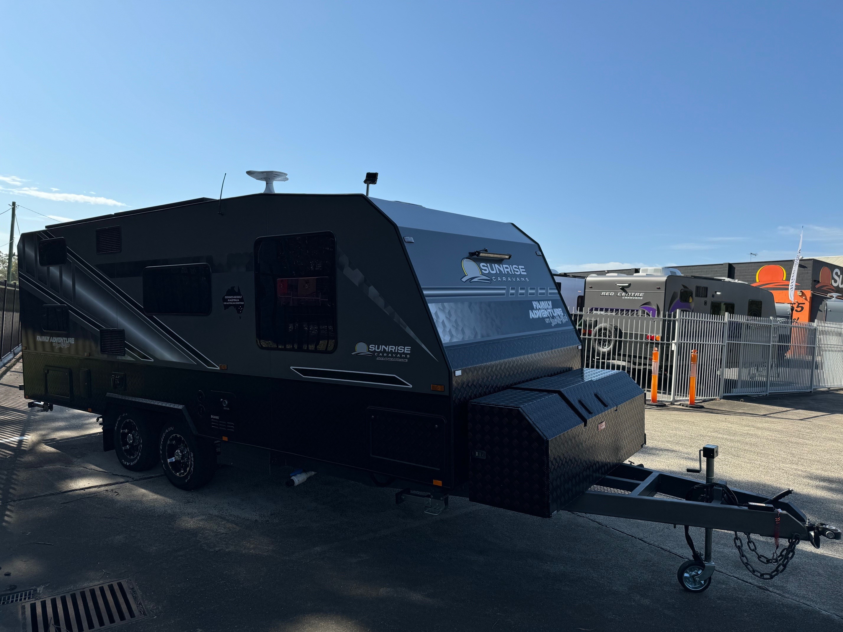 2023 Preowned Sunrise 21ft6 Double Bunk Family Adventure Semi Offroad Caravan