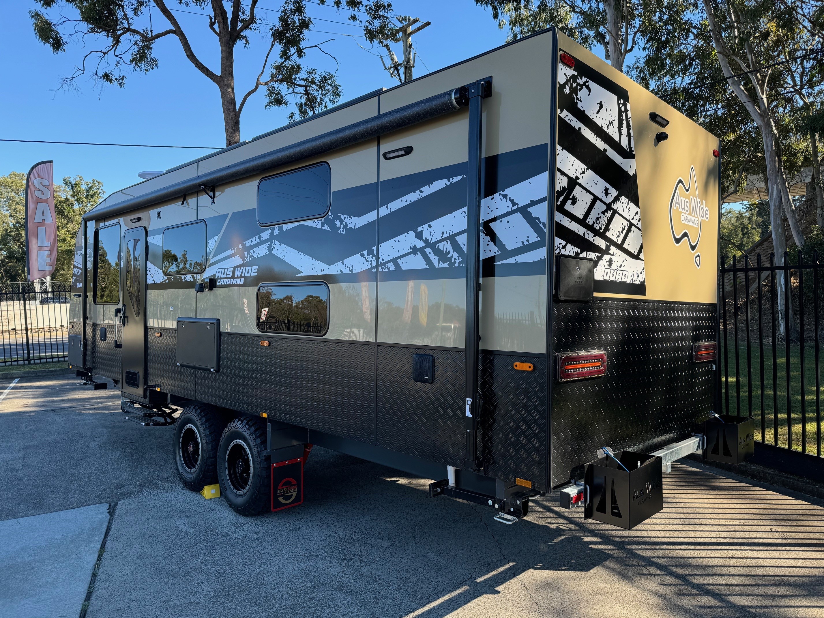 2024 Auswide 24ft Quad Bunk Offroad Caravan