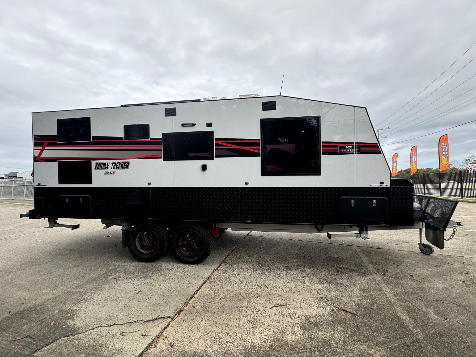 2024 New Design Family Trekker 21ft6 Aluminium Frame Double Bunk