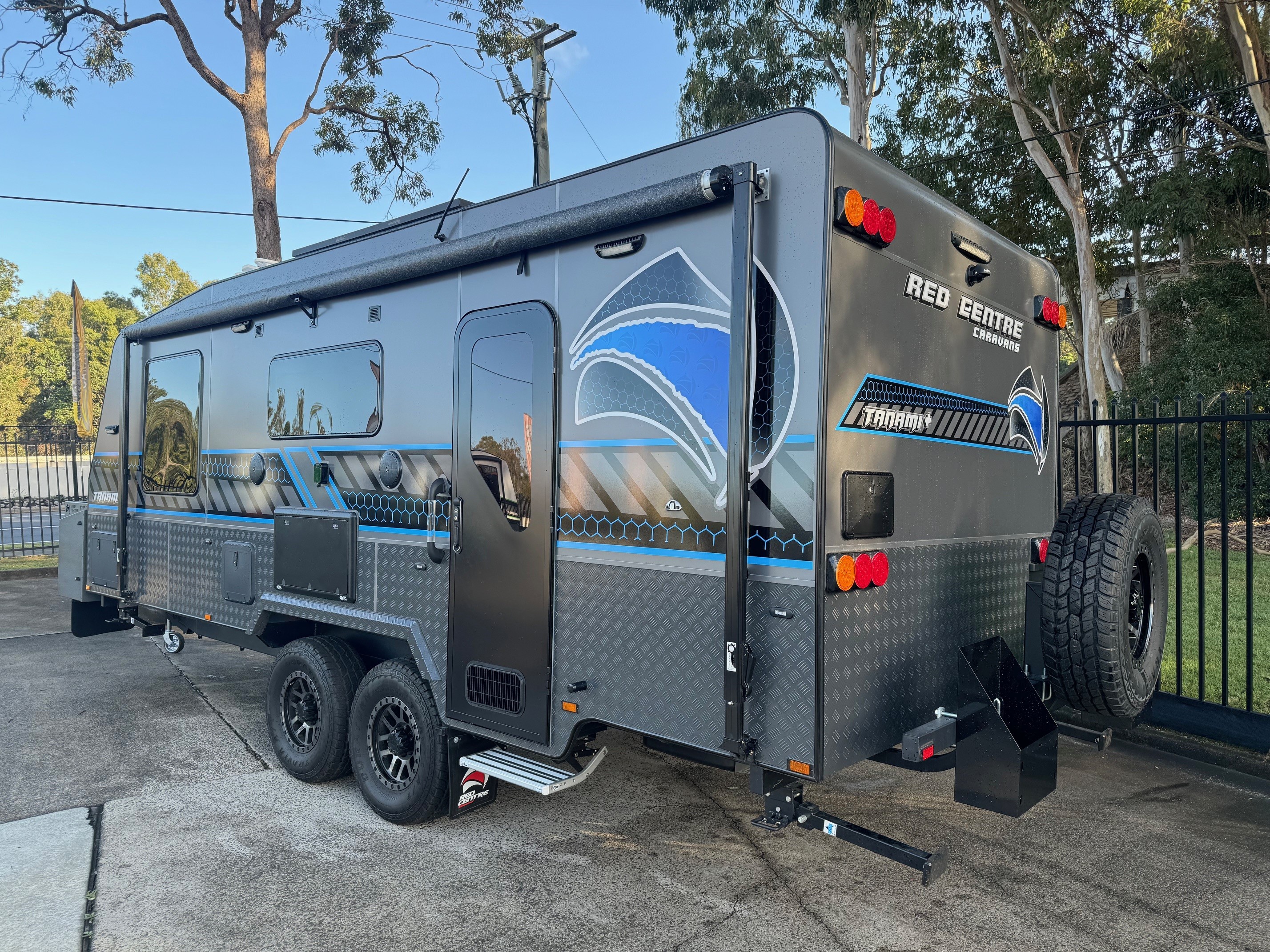 2024 Red Centre Tanami + 20ft8 Rear Door Offroad Caravan