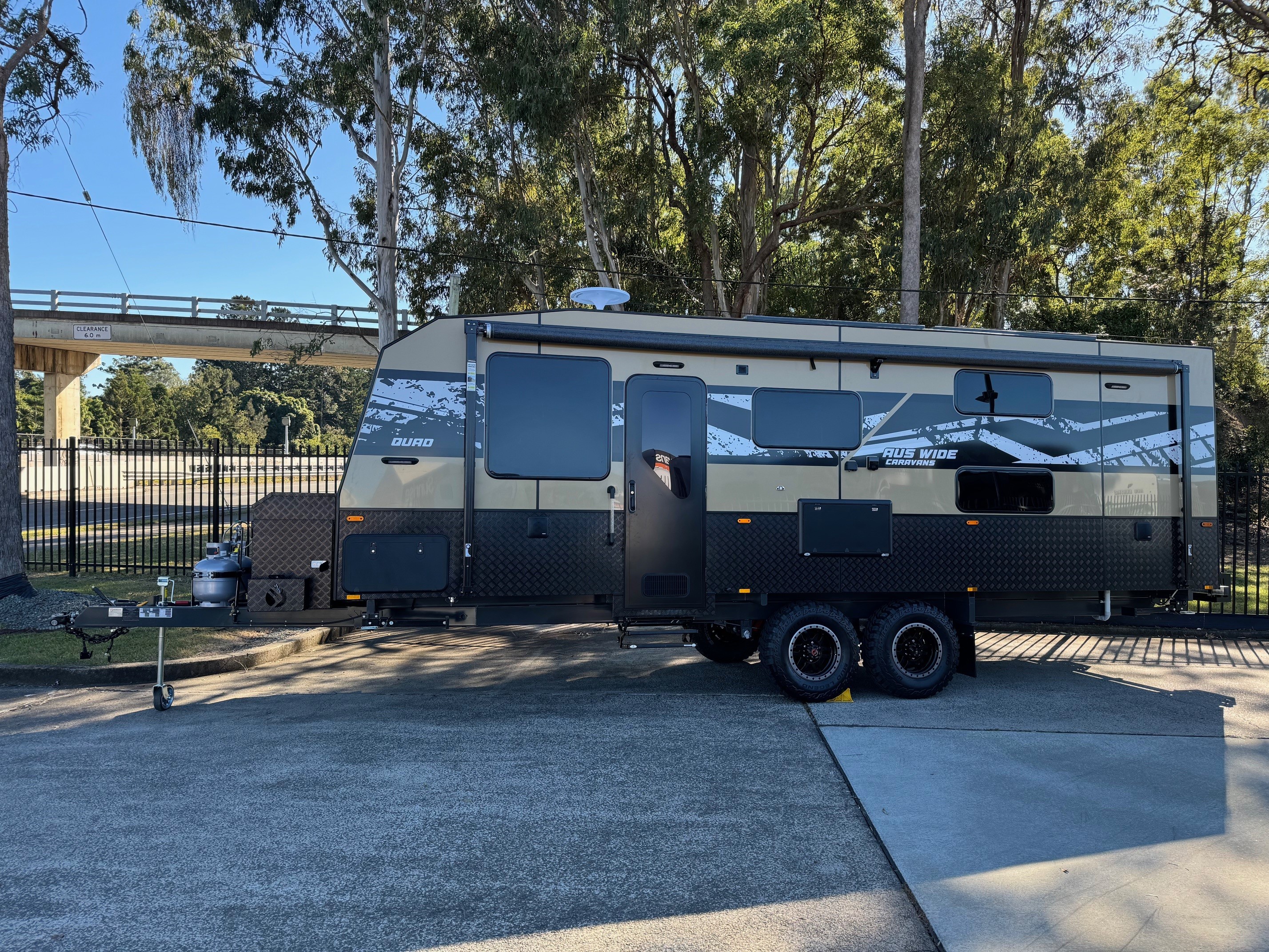 2024 Auswide 24ft Quad Bunk Offroad Caravan