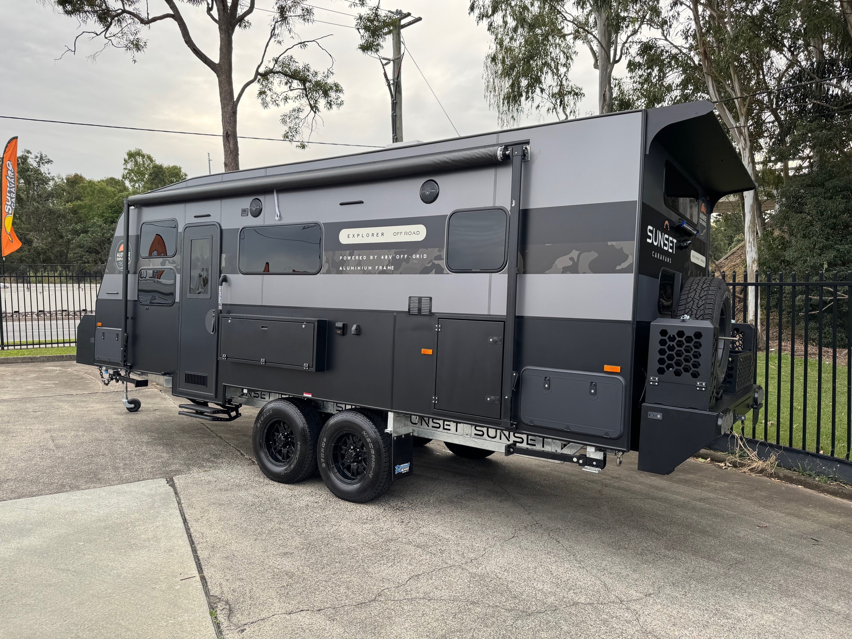 21ft New Sunset Explorer Ultimate Offroad & Offgrid Caravan With Rear Double Bunks