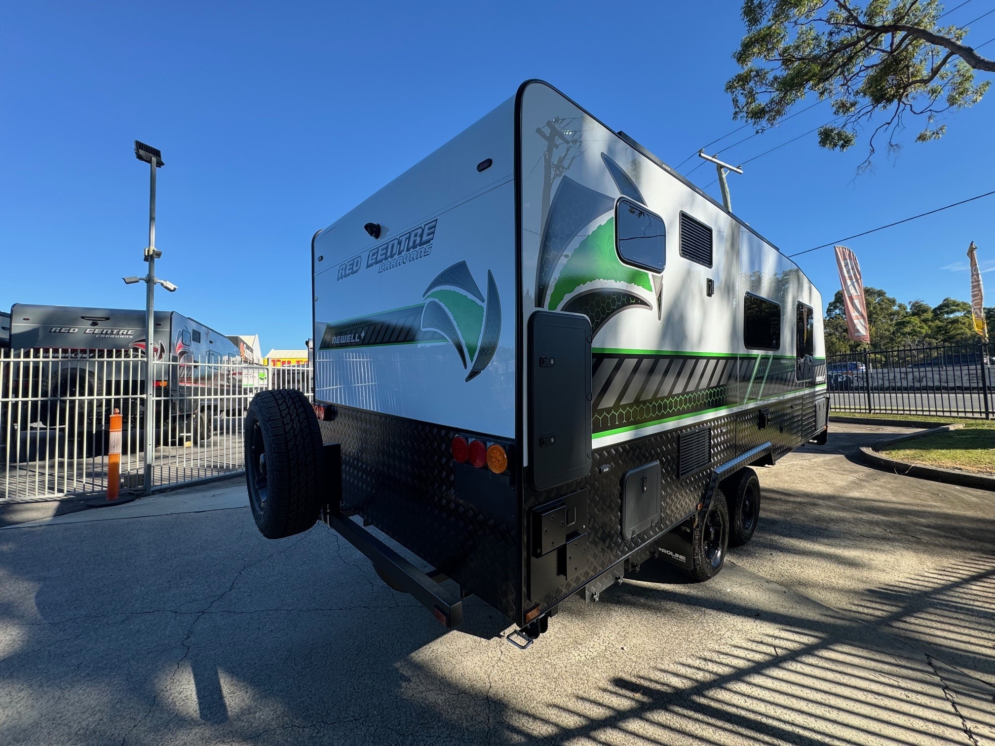 2024 Red Centre Newell + 21ft Centre Door Offroad Caravan