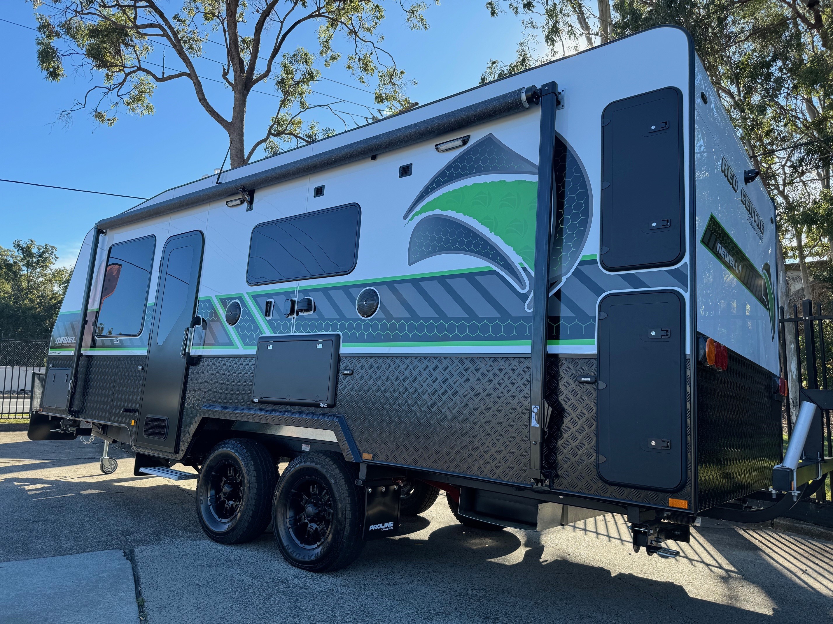 2024 Red Centre Newell + 21ft Centre Door Offroad Caravan