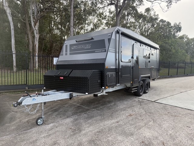 2025 Ausflex 21ft6 Offroad Triple Bunk Caravan Aluminium Frame