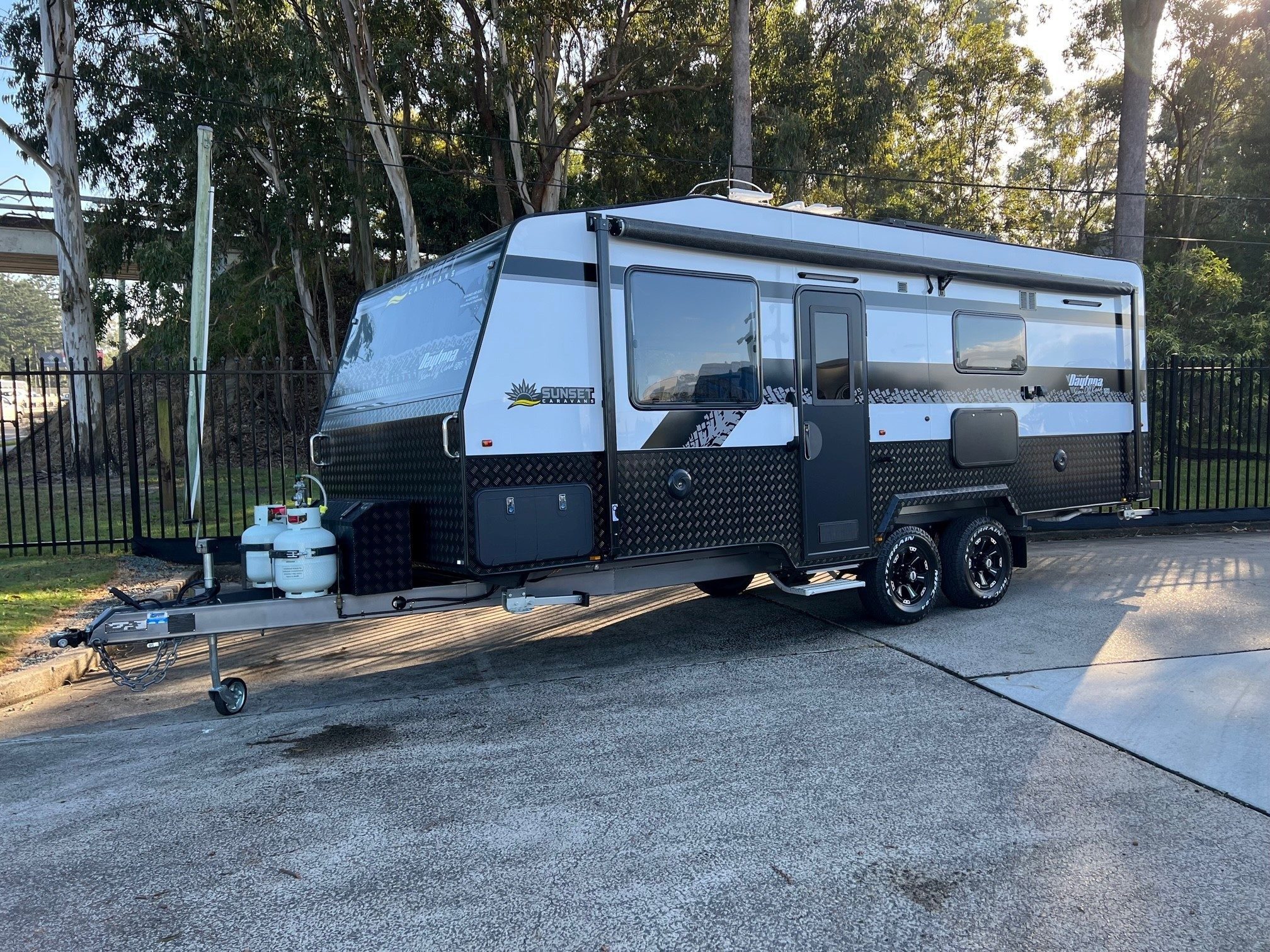 2023 Sunset Daytona 21ft6 Centre Door Angle Kitchen