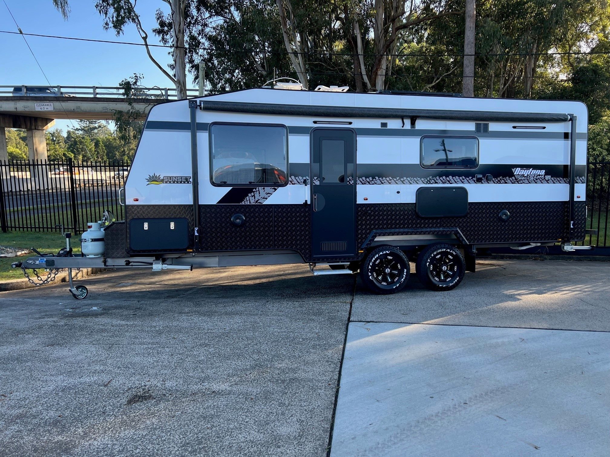 2023 Sunset Daytona 21ft6 Centre Door Angle Kitchen