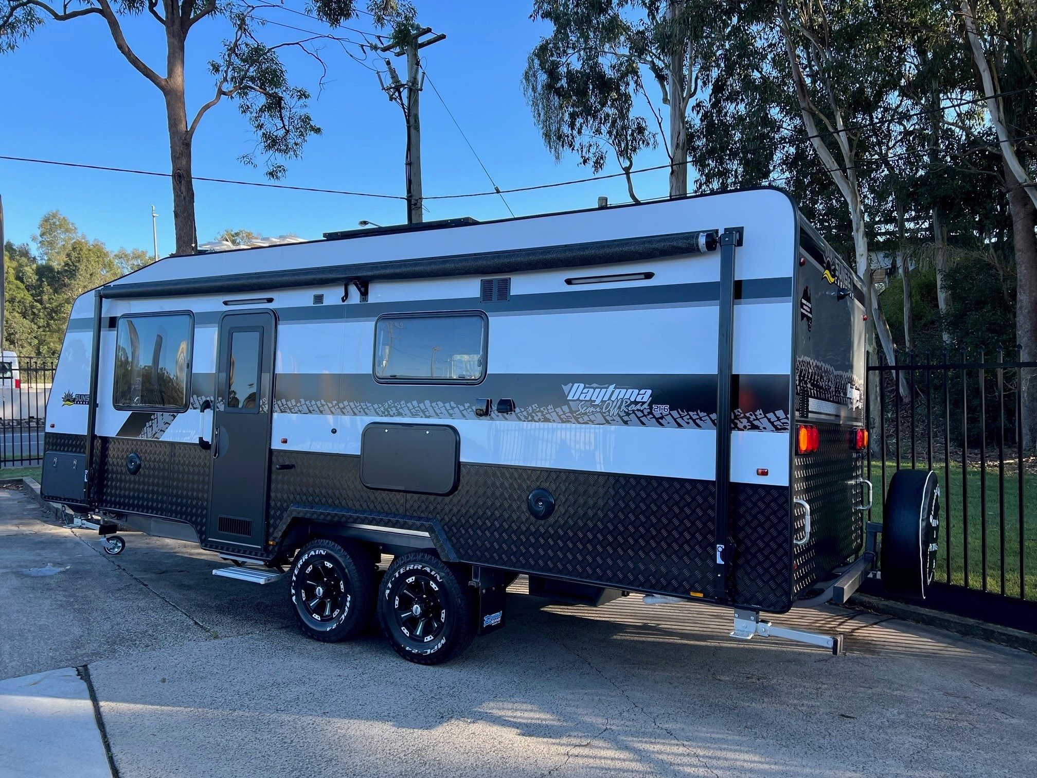 2023 Sunset Daytona 21ft6 Centre Door Angle Kitchen