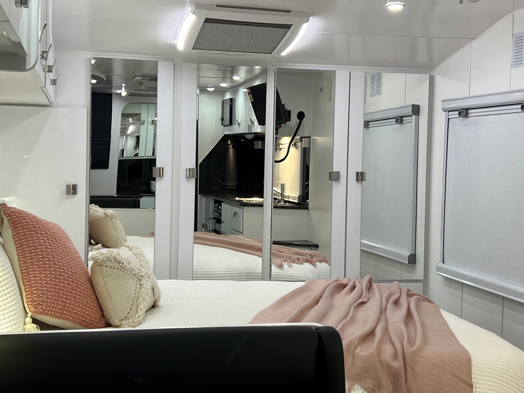 2025 23ft6 Aluminium Framed Sunrise La Maison All Wardrobes Across The Front Of Van