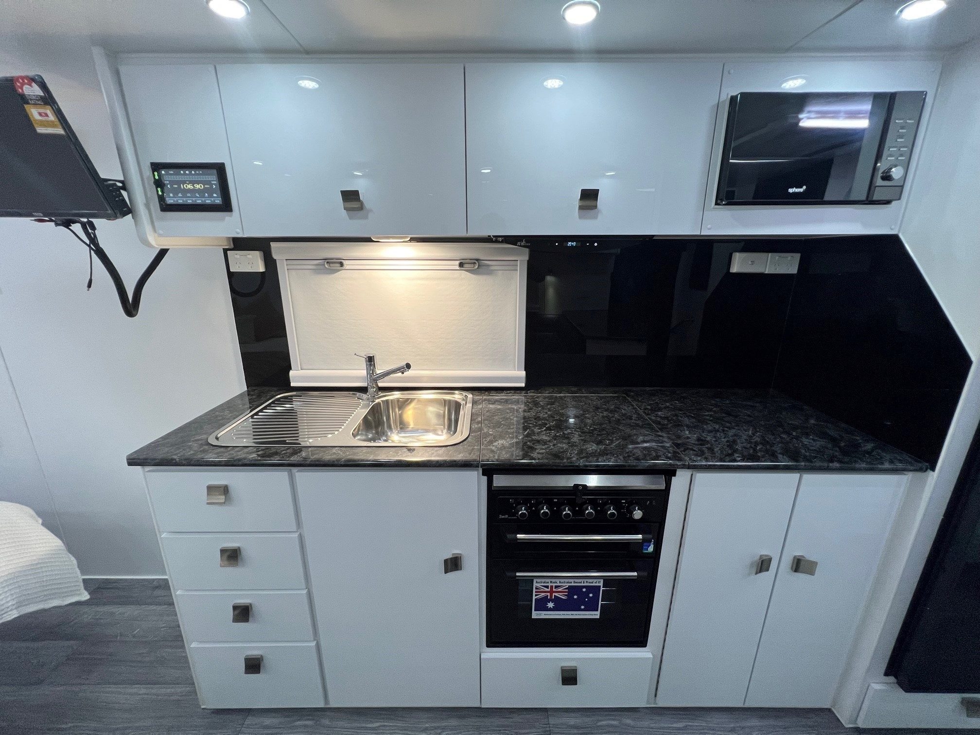 2025 23ft6 Aluminium Framed Sunrise La Maison All Wardrobes Across The Front Of Van