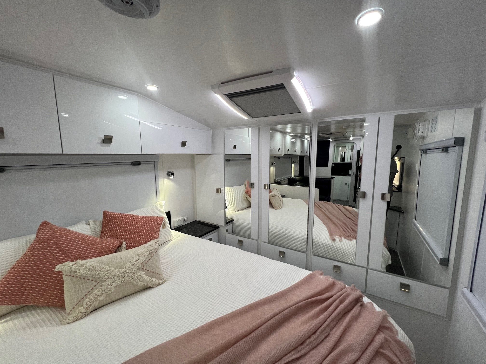 2025 23ft6 Aluminium Framed Sunrise La Maison All Wardrobes Across The Front Of Van