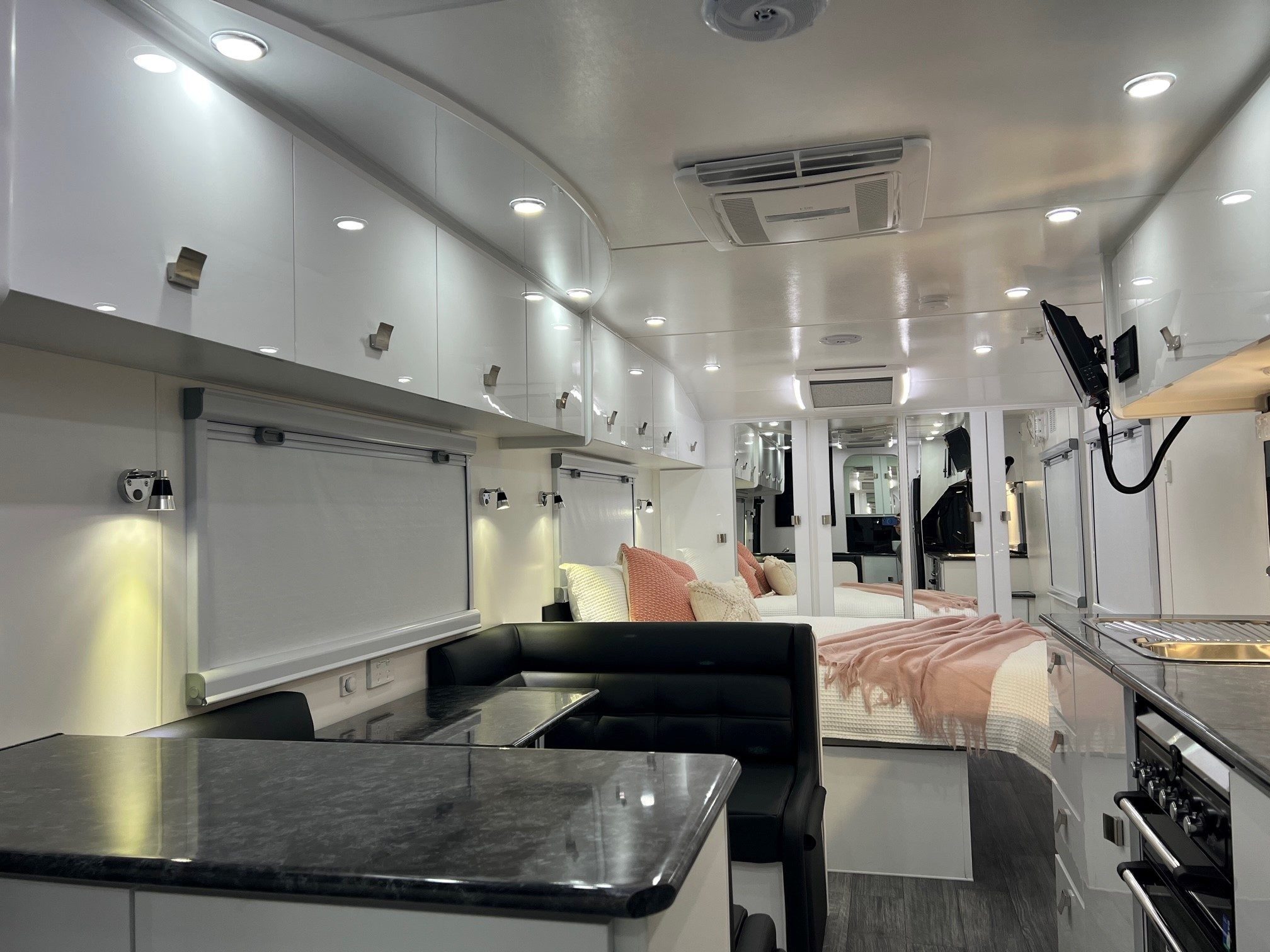 2025 23ft6 Aluminium Framed Sunrise La Maison All Wardrobes Across The Front Of Van