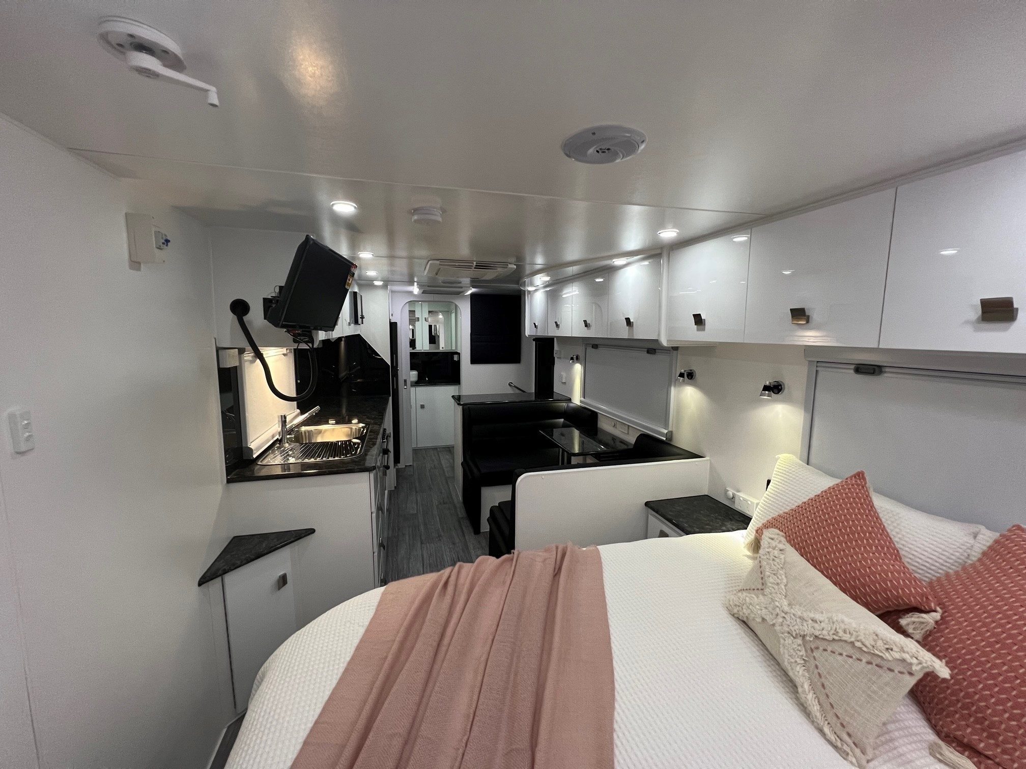 2025 23ft6 Aluminium Framed Sunrise La Maison All Wardrobes Across The Front Of Van