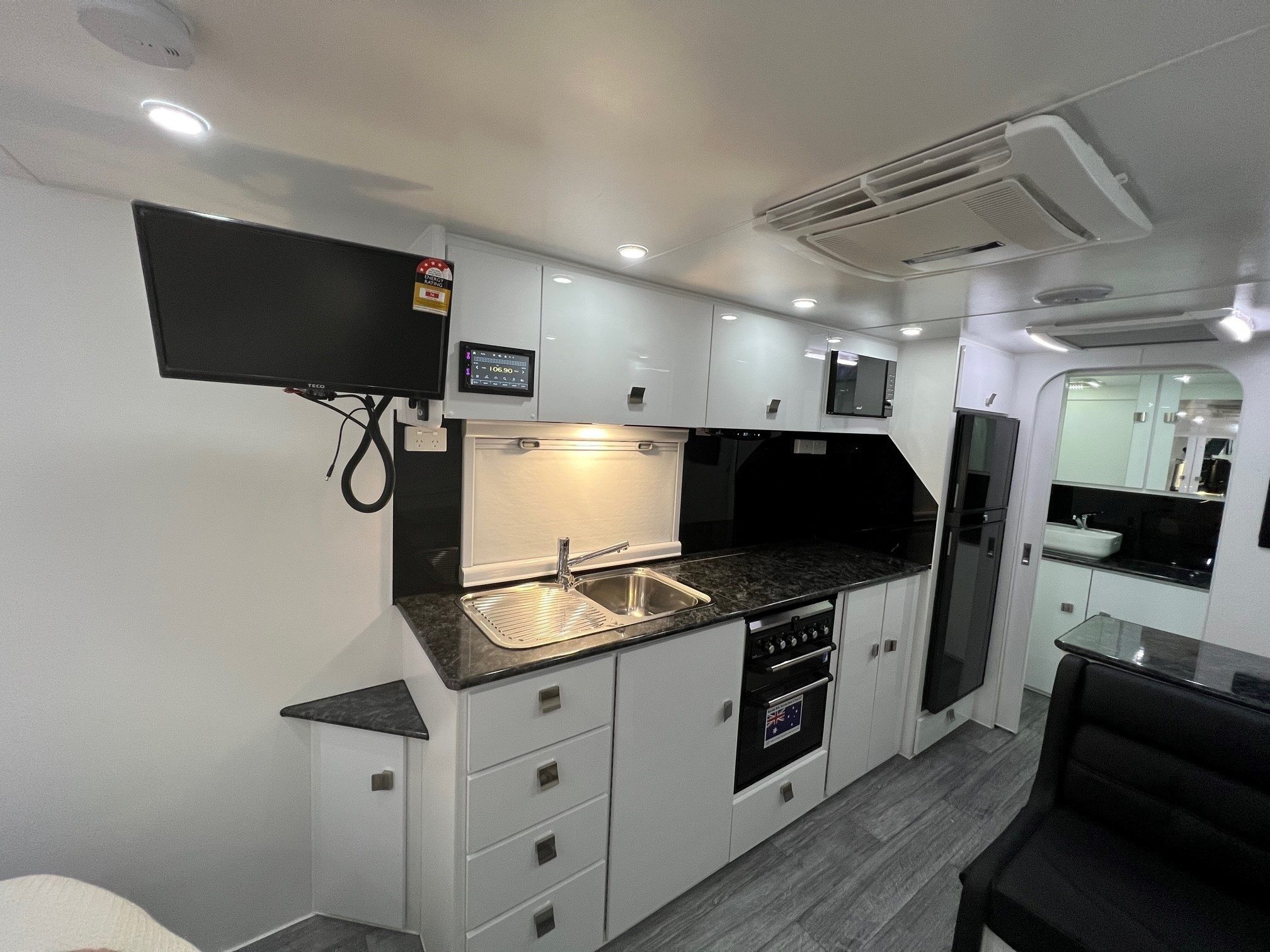 2025 23ft6 Aluminium Framed Sunrise La Maison All Wardrobes Across The Front Of Van