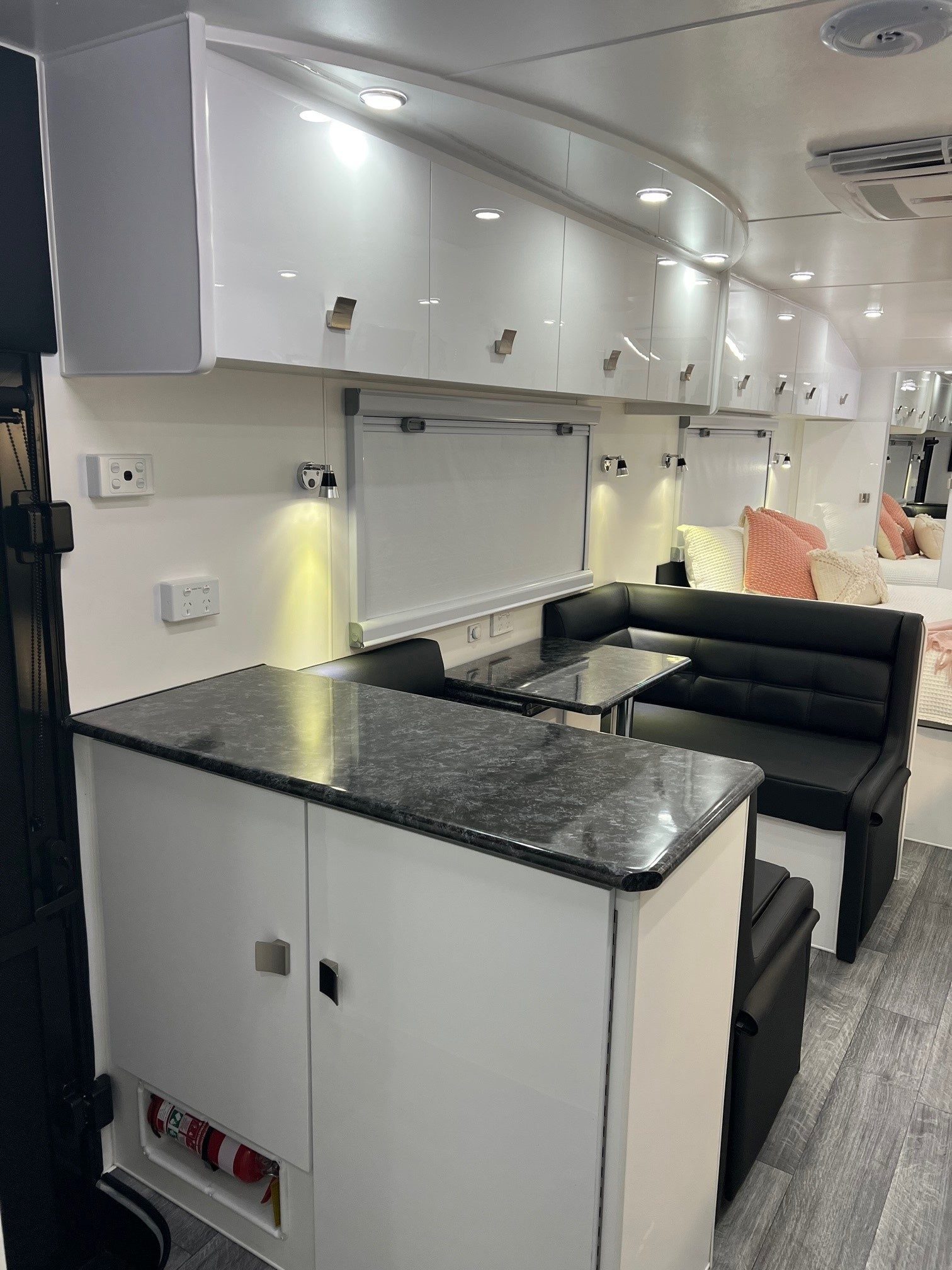 2025 23ft6 Aluminium Framed Sunrise La Maison All Wardrobes Across The Front Of Van