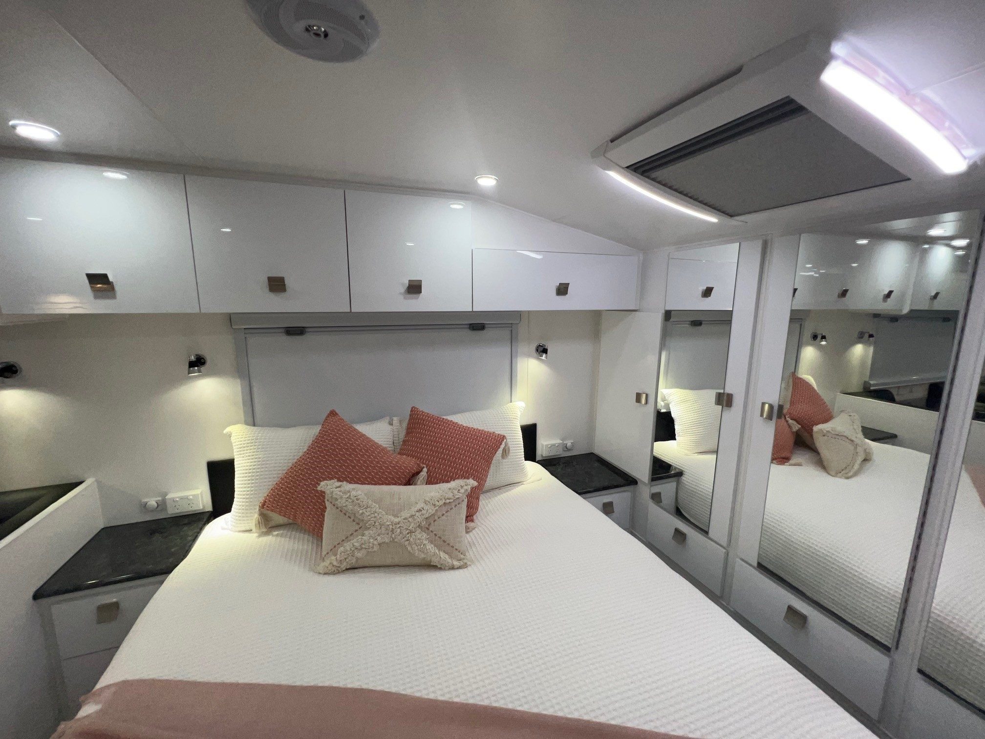 2025 23ft6 Aluminium Framed Sunrise La Maison All Wardrobes Across The Front Of Van